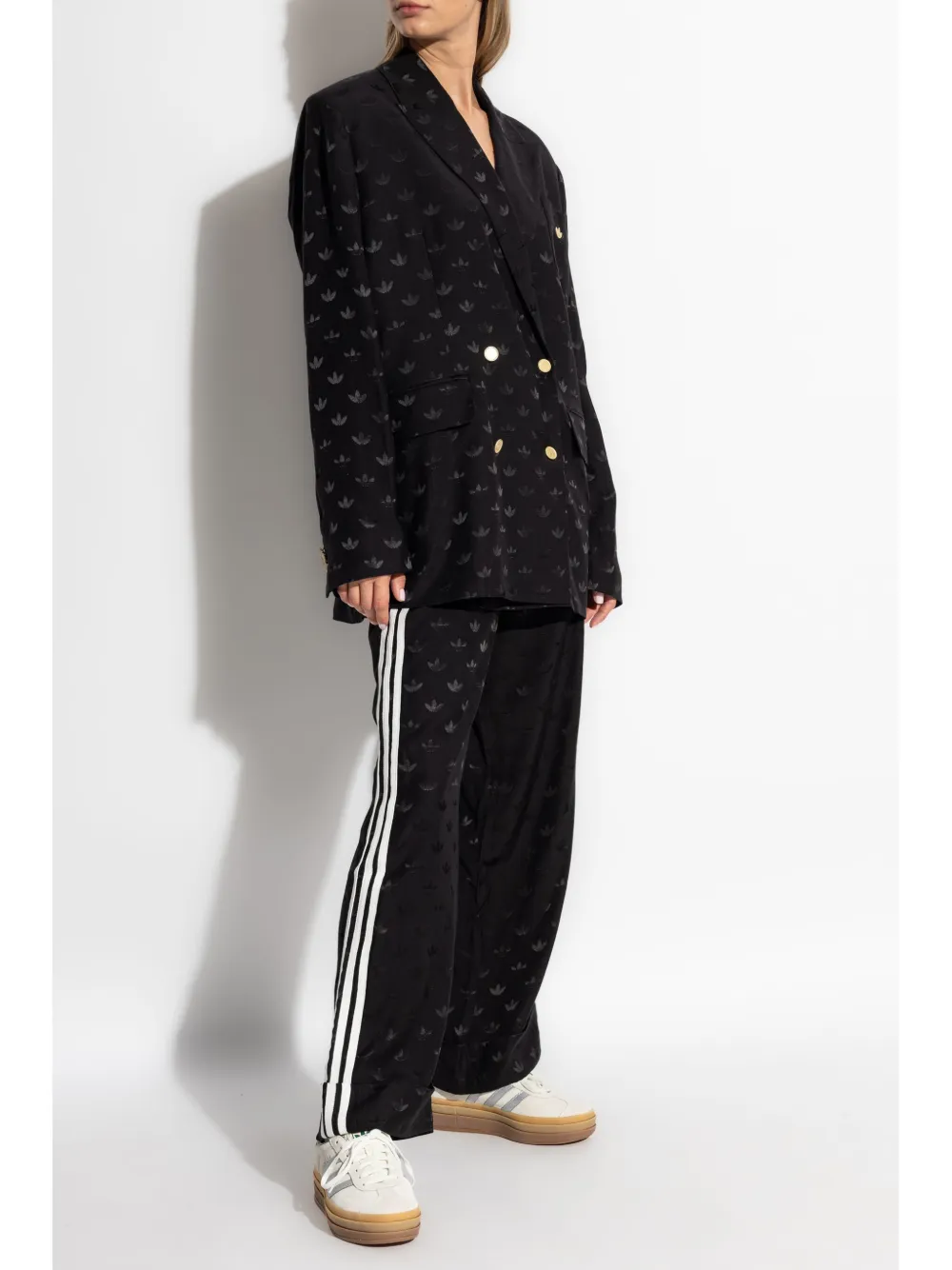 adidas jacquard trousers - Zwart