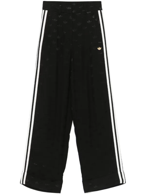 Adidas Trefoil jacquard Trousers Black FARFETCH BH