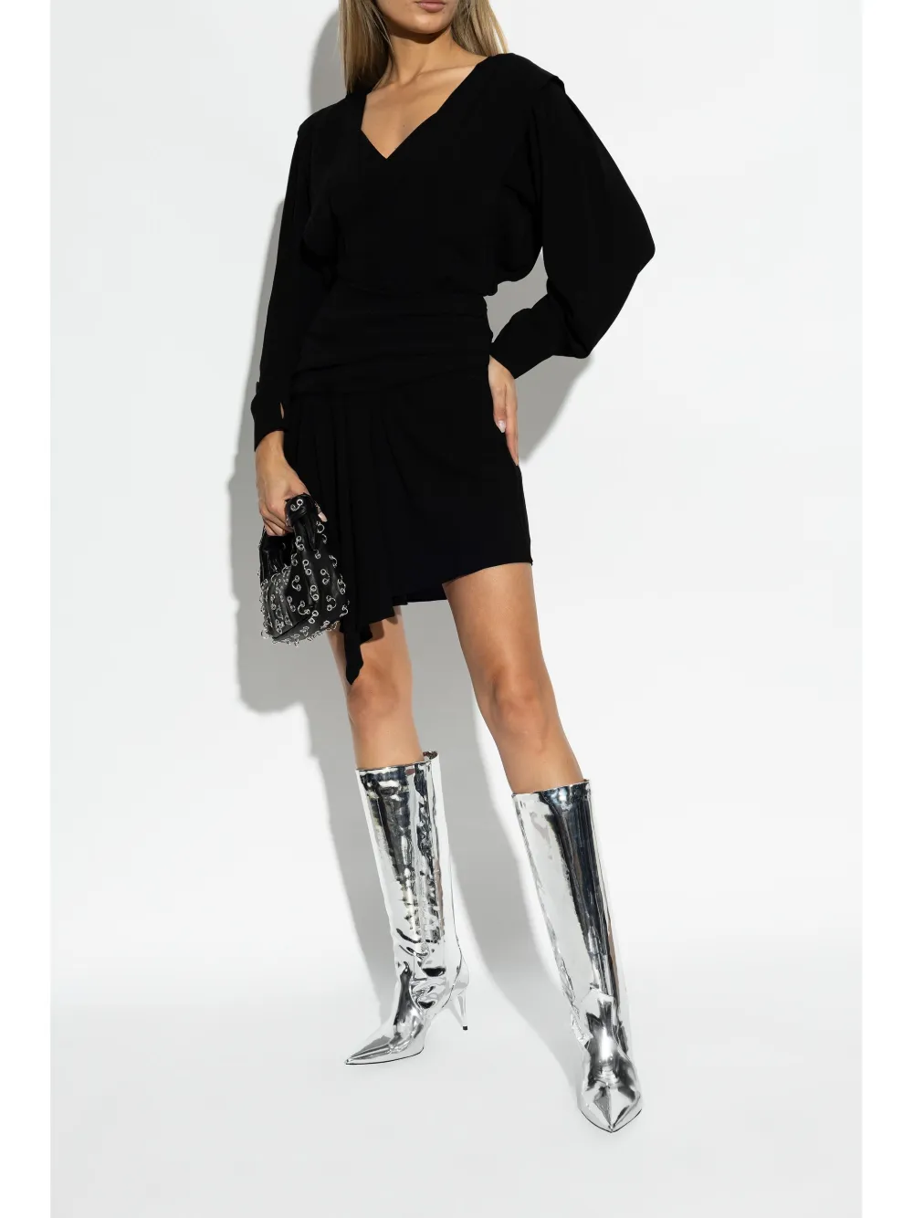 IRO 85mm Davyn boots Silver