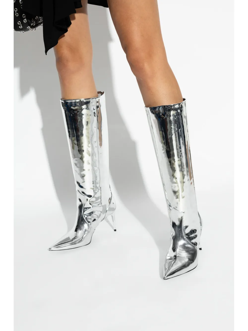 IRO 85mm Davyn boots Silver