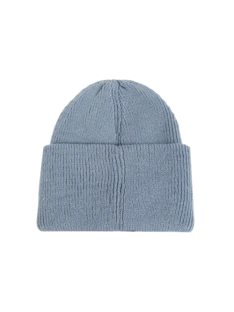Y-3 logo-patch rib knit beanie JI9280 - 3