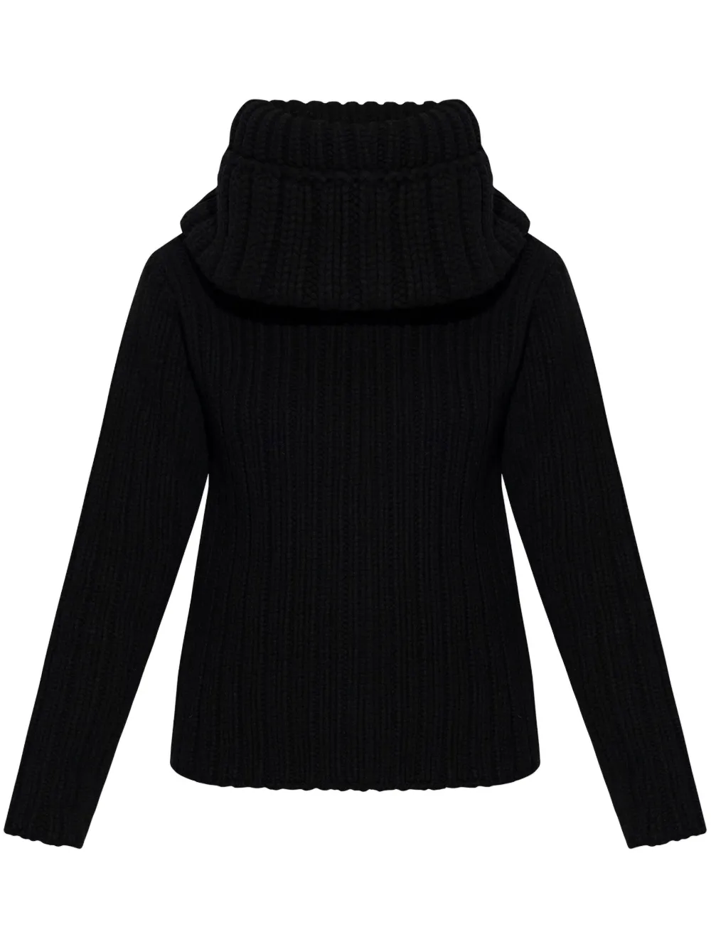 Alexander Mcqueen Chunky Ribbed Knit Sweater In Black