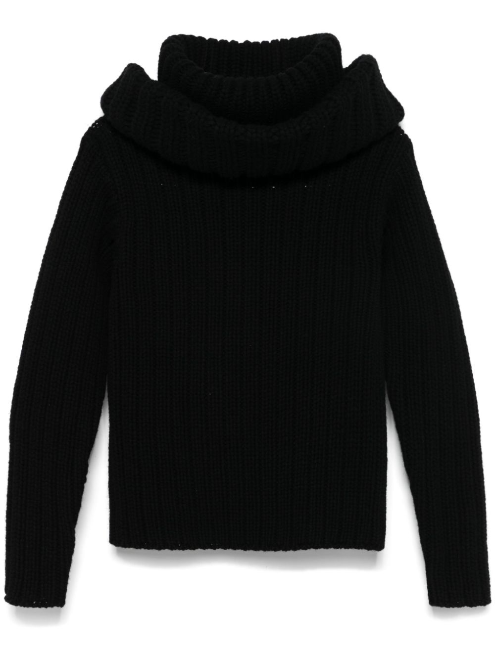 Alexander McQueen chunky ribbed knit sweater - Black