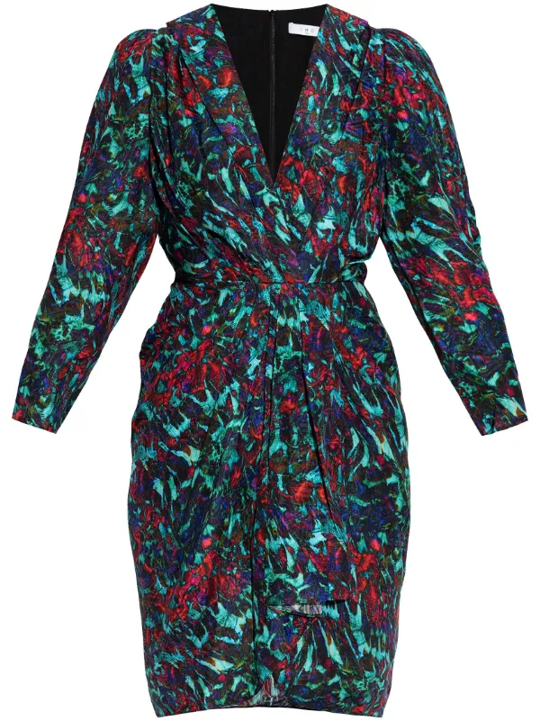 IRO Agathe Dress Blue FARFETCH CA