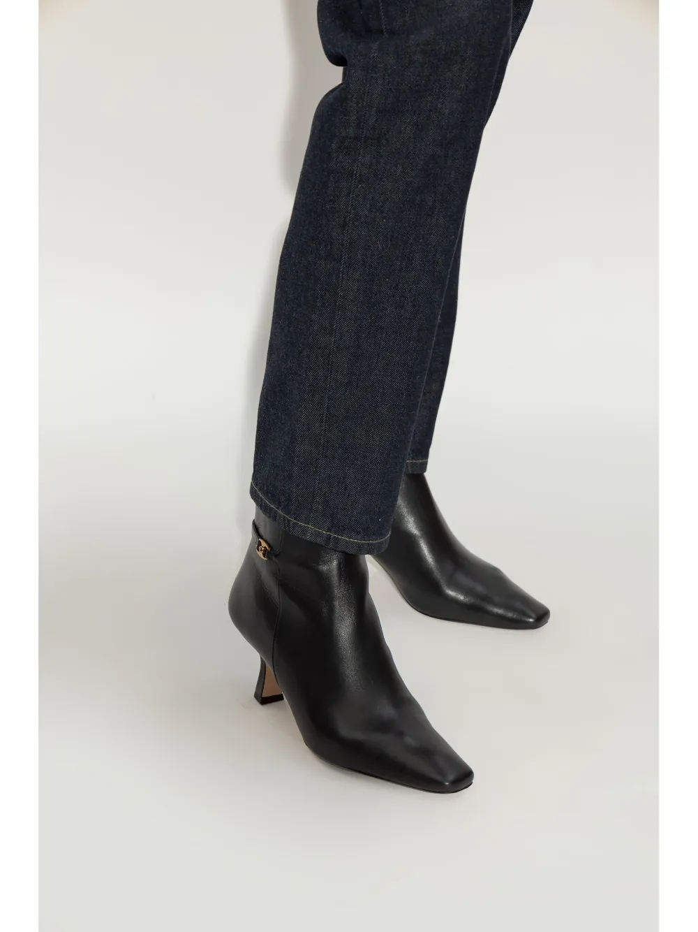 Coach Rebecca boots women Sheepskin Leather Rubber Leather 6.5 Black