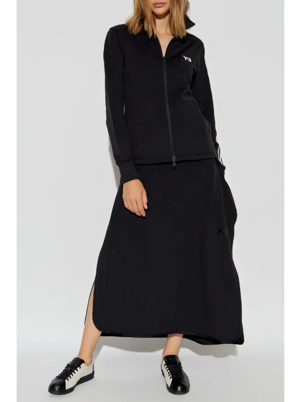 Y-3 バックプリント スウェット XS ブラック Y-3 ジップアップ スウェットシャツ | ブラック | FARFETCH JP