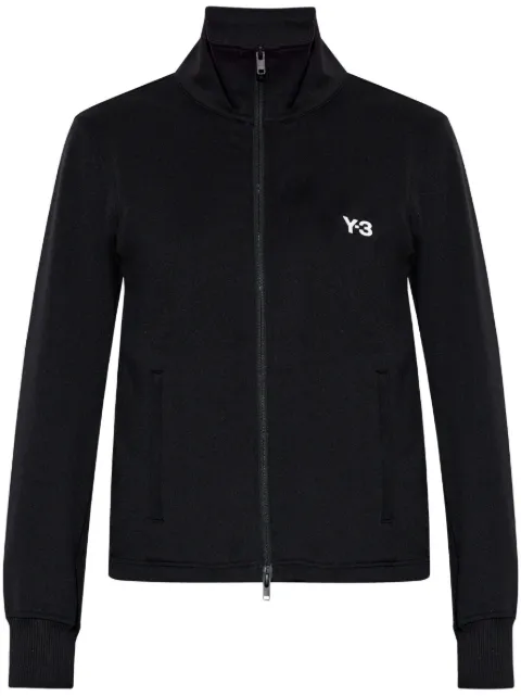 Y-3 سويت شيرت بسحاب وشعار الماركة