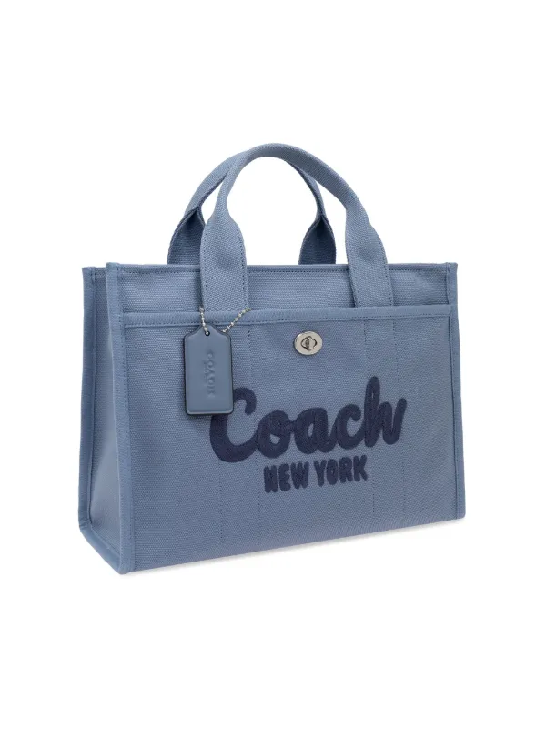 【 開梱 設置?無料 】 Coach FARFETCH | Blue | Bag Tote Embroidered Logo バッグ