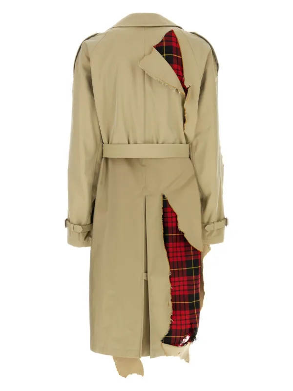 トレンチコート alexander mcqueen TRENCH COAT (838920QJACH 4003) Alexander McQueen Belted Double Breasted Trench Coat