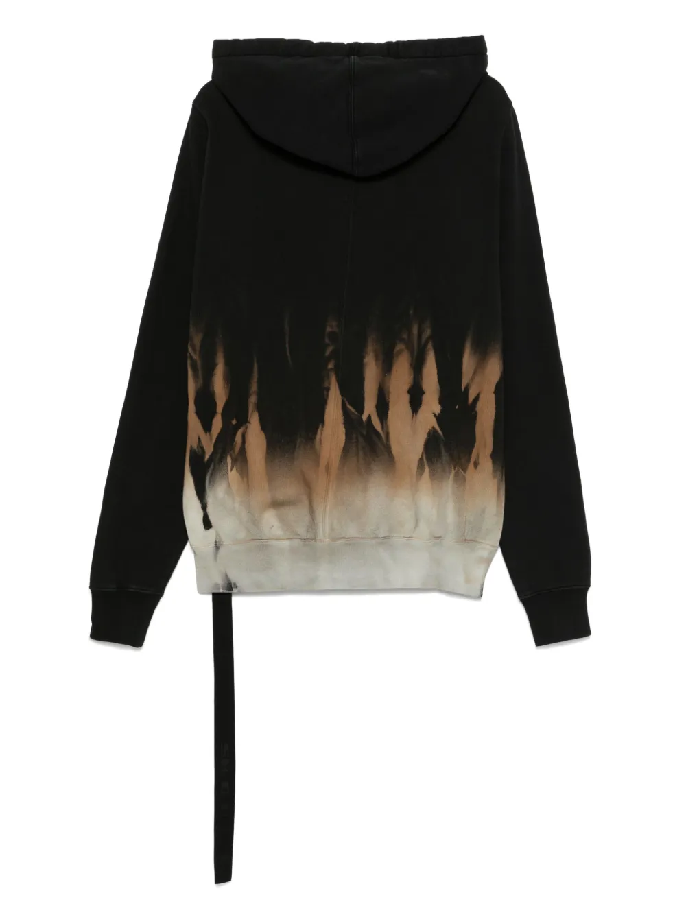 Rick Owens DRKSHDW tie-dye hoodie - Zwart