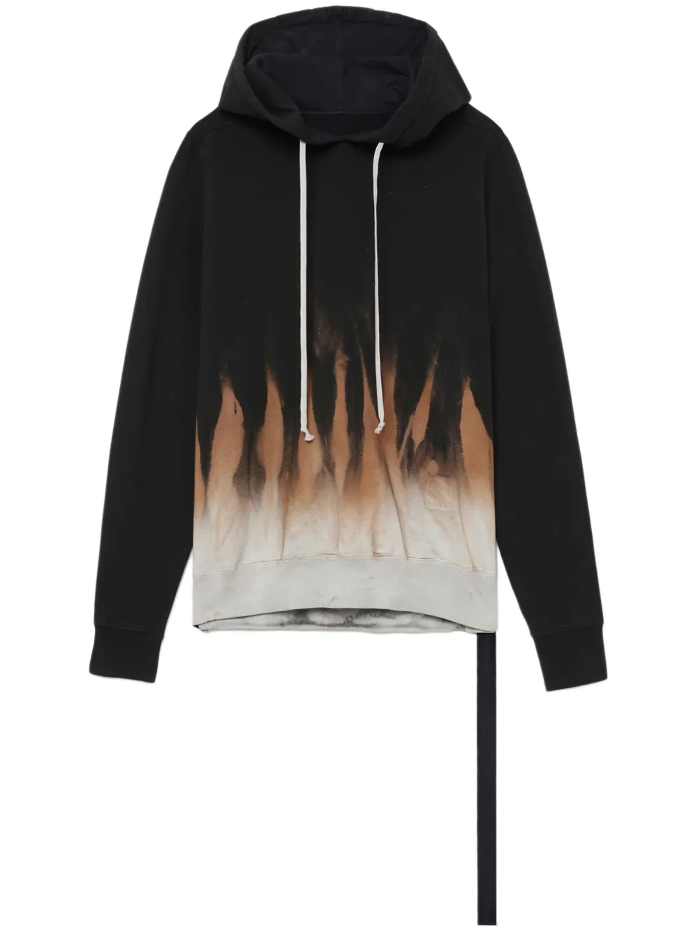 Rick Owens DRKSHDW Hoodie met tie-dye print Zwart