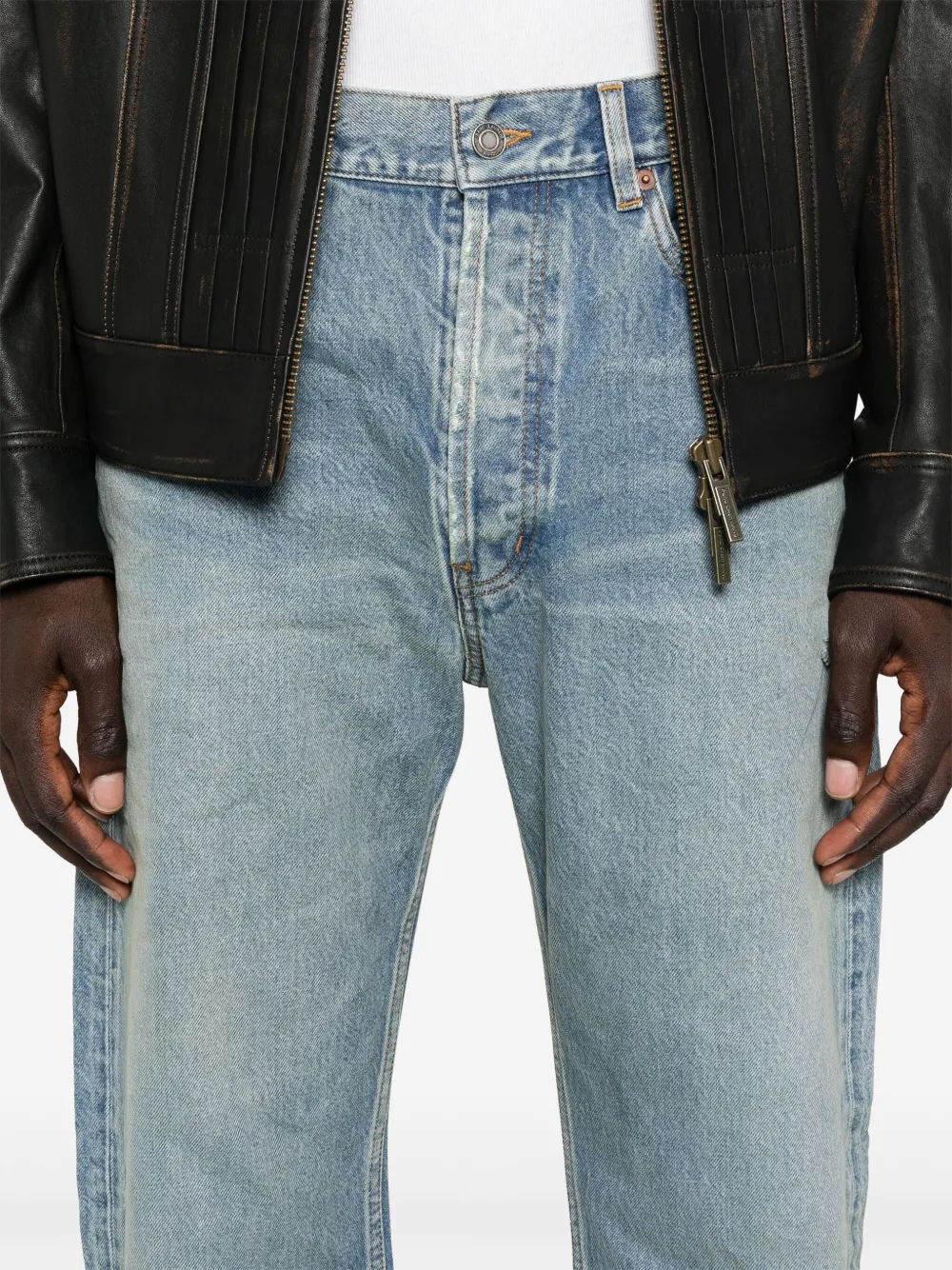 Saint laurent distressed jeans cheap