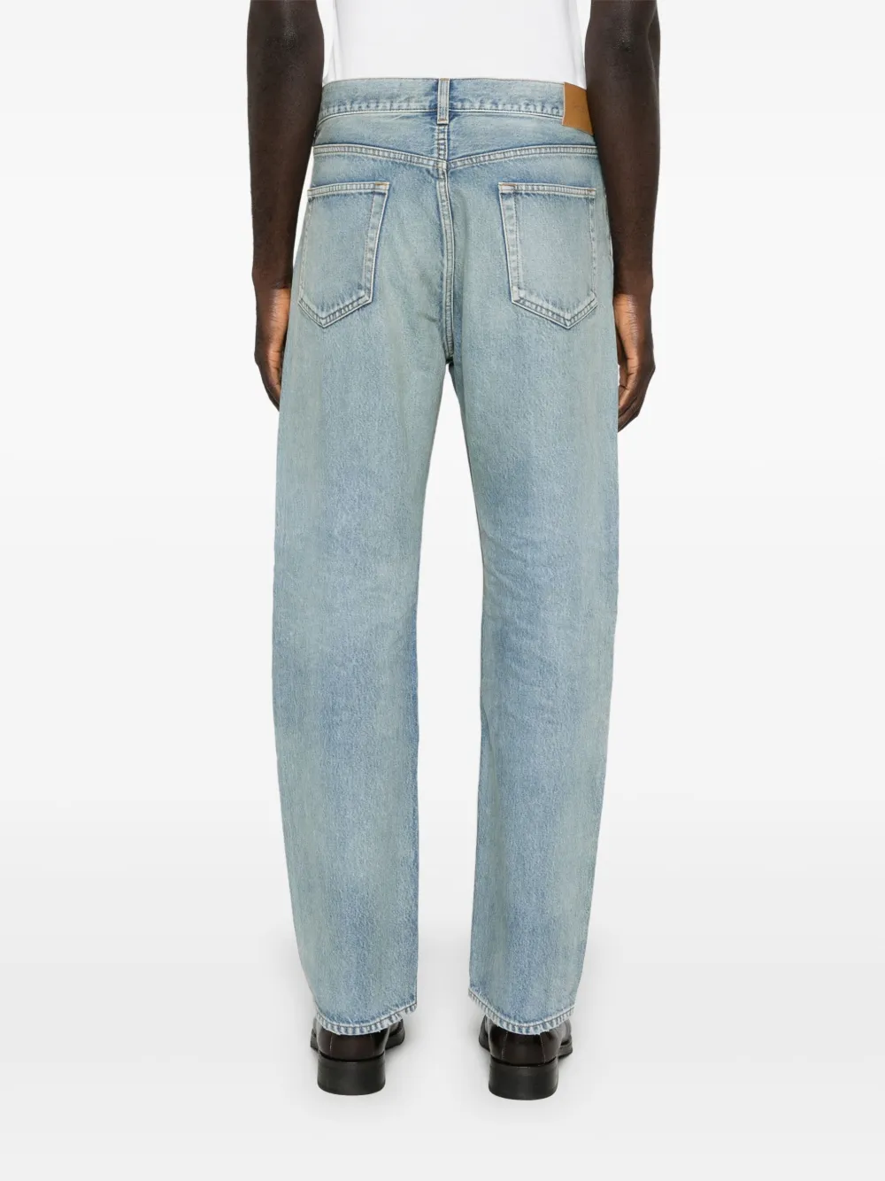 Saint Laurent Loose Denim Jeans In Blue