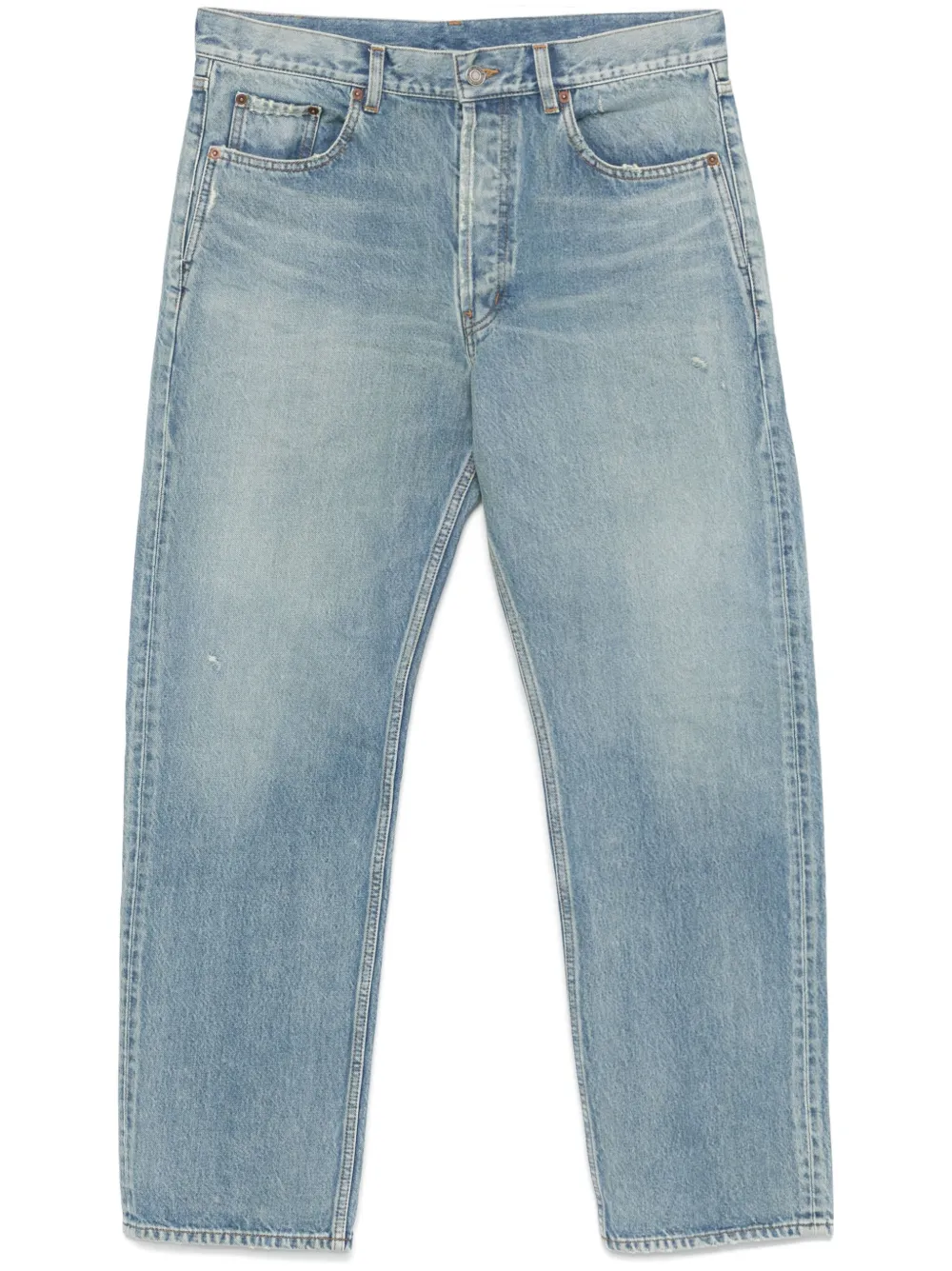 Saint Laurent Loose Denim Jeans In Blue