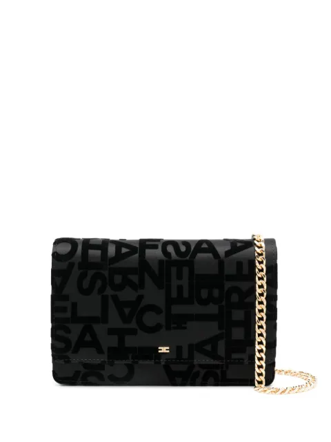 Elisabetta Franchi logo-lettering clutch bag BS22A46E2 - 0