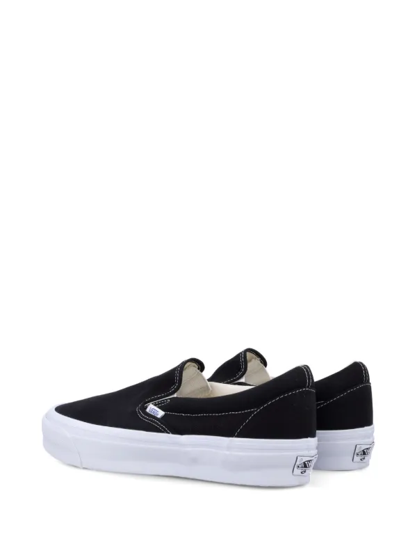 VANS PREMIUM　Slip-On Reissue 98　27cm ovy VANS PREMIUM CLASSICS SLIP-ON REISSUE 98 LX BLACK SATIN | TODAY