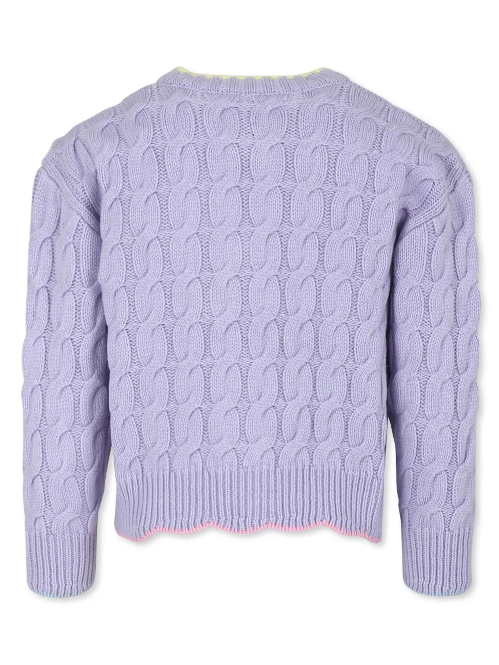 MC2 Saint Barth Kids logo-embroidered cardigan - Paars