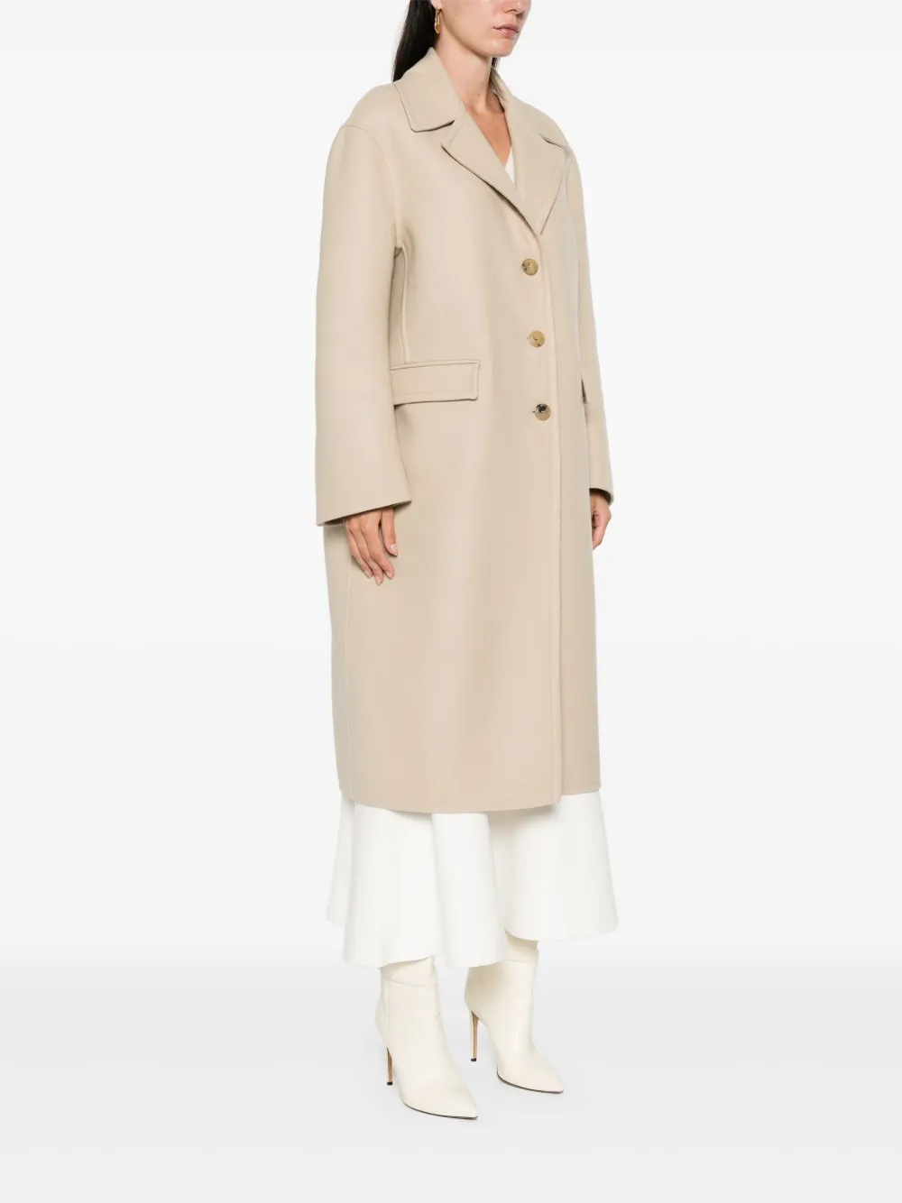 Ermanno Scervino Jas van scheerwol Beige