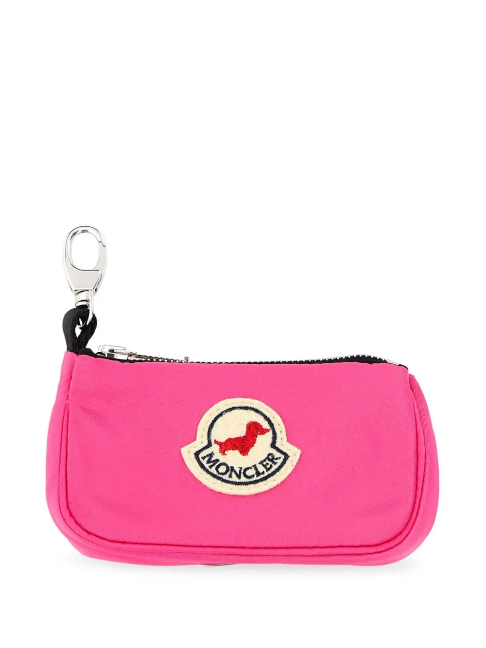 Moncler x Poldo logo-patch dog bag holder | Pink | Image 1