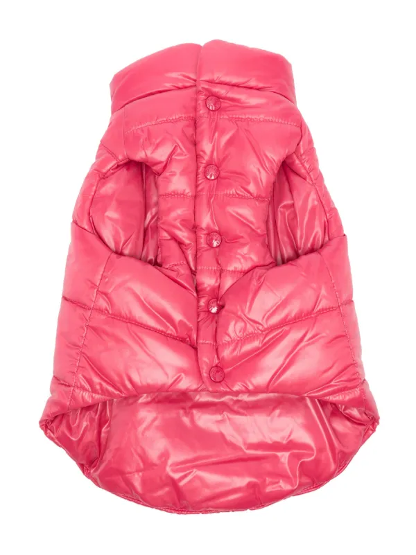 Moncler x Poldo logo patch Padded Dog Vest Pink FARFETCH HK