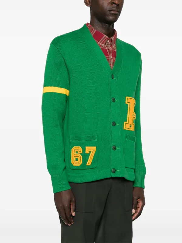 Polo letterman cardigan new arrivals