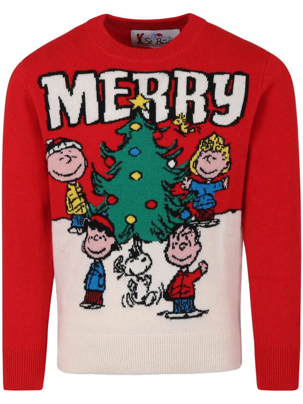 Mc2 Saint Barth Peanuts Jumper In Red