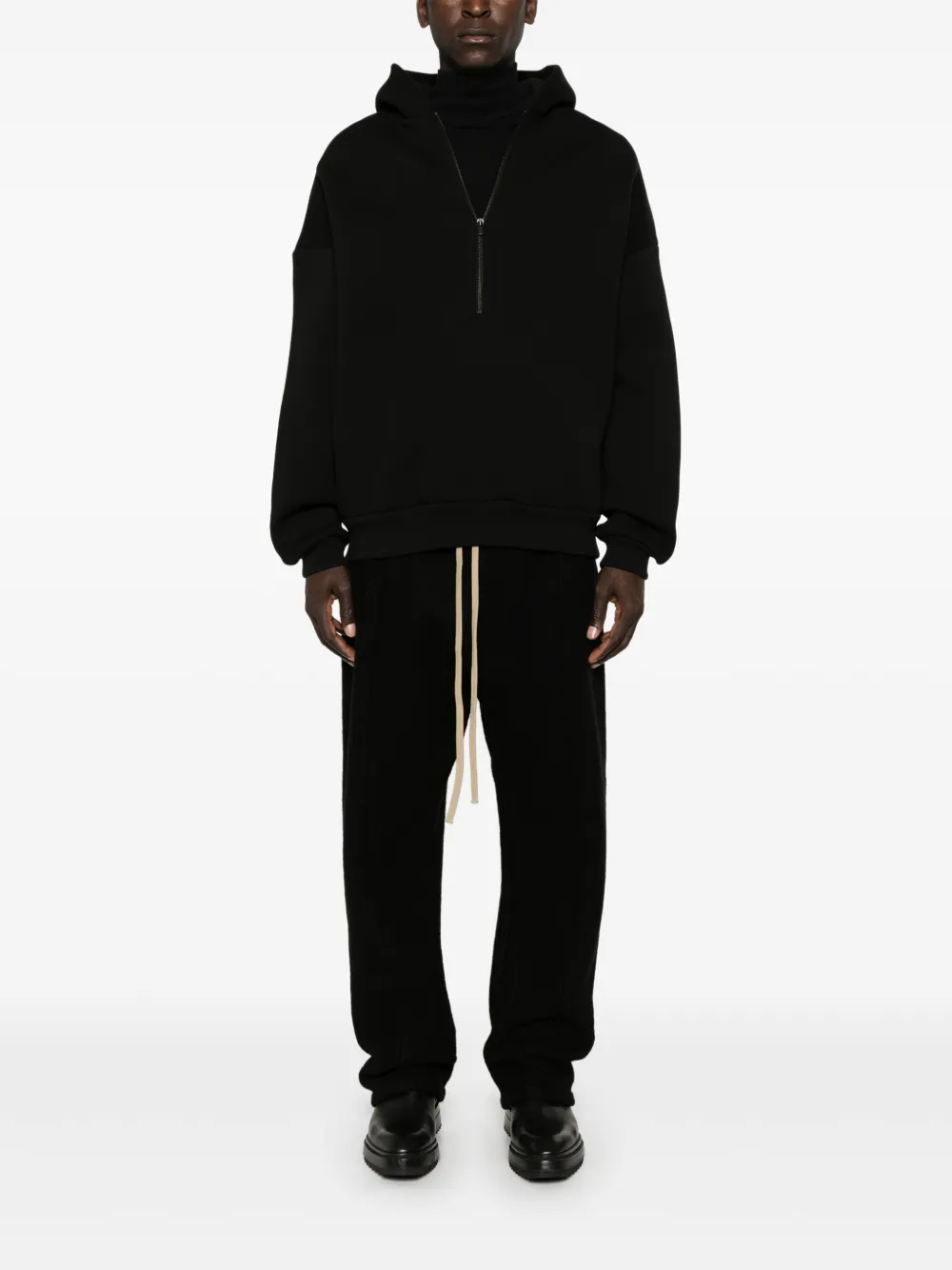 Fear Of God half zip hoodie - Zwart