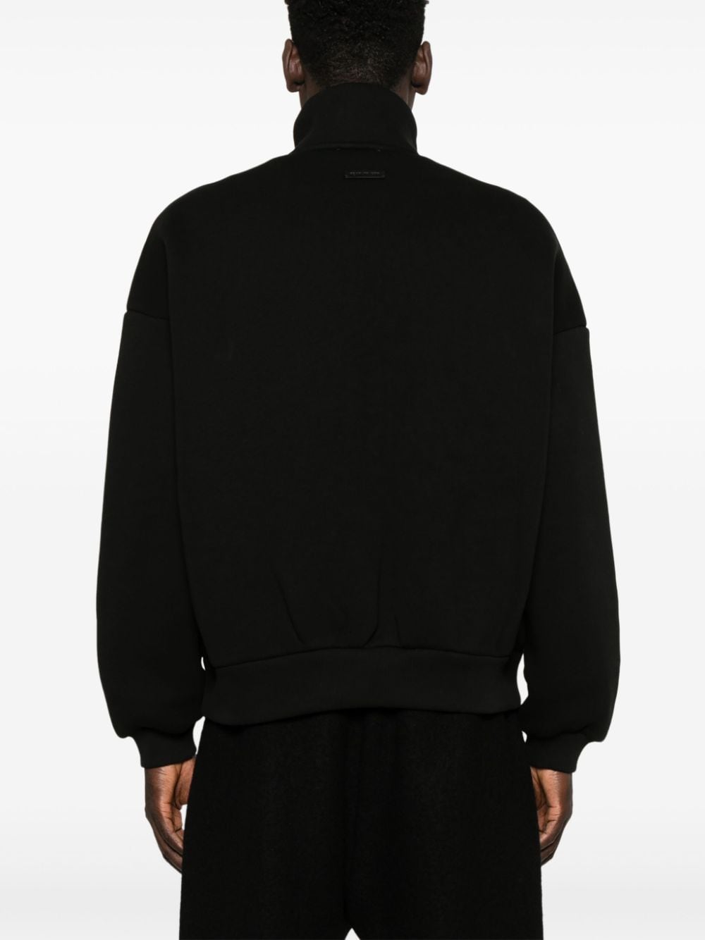 Shop Fear Of God Half Zip Sweatshirt In Black