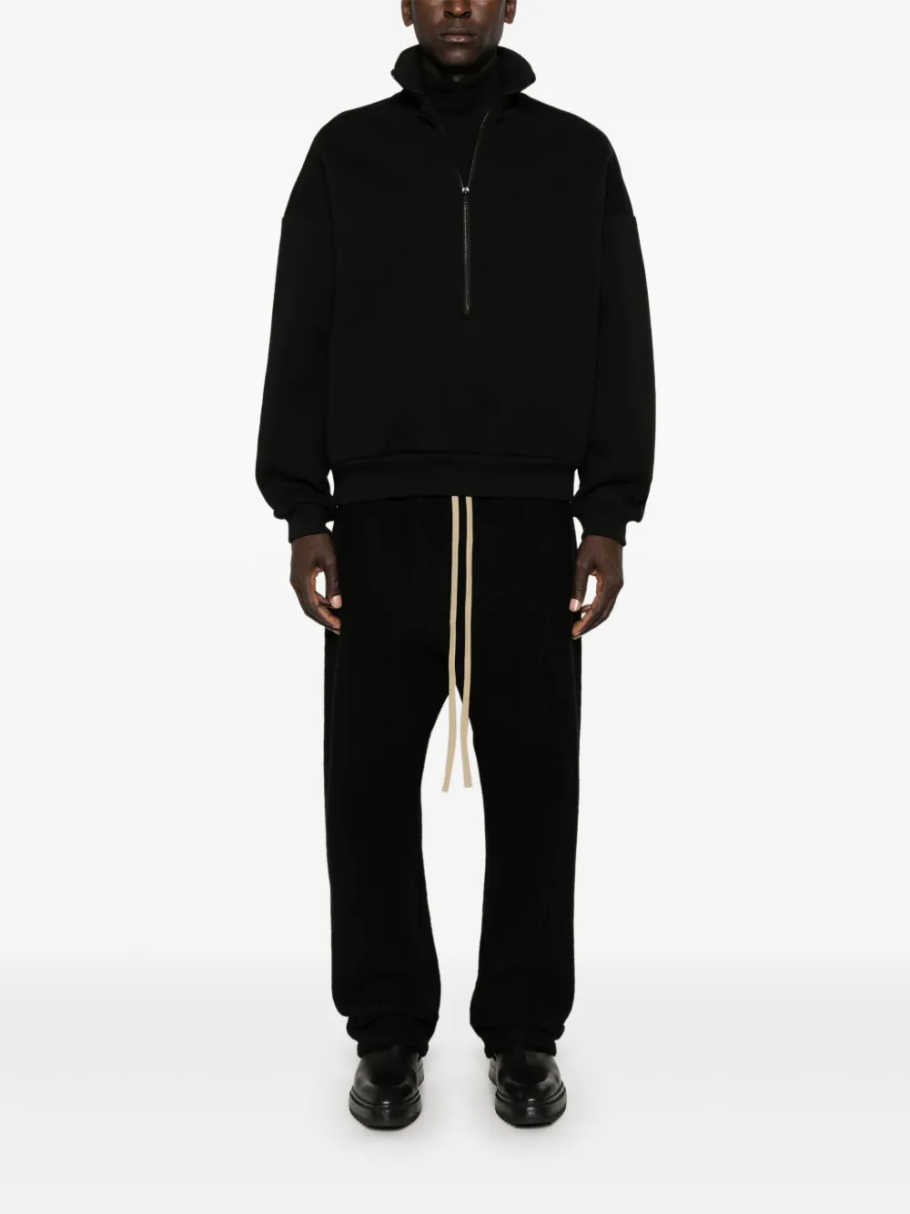 Fear Of God half zip sweatshirt - Zwart