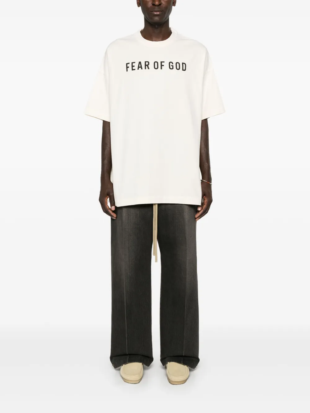 Fear Of God logo-print T-shirt - Wit