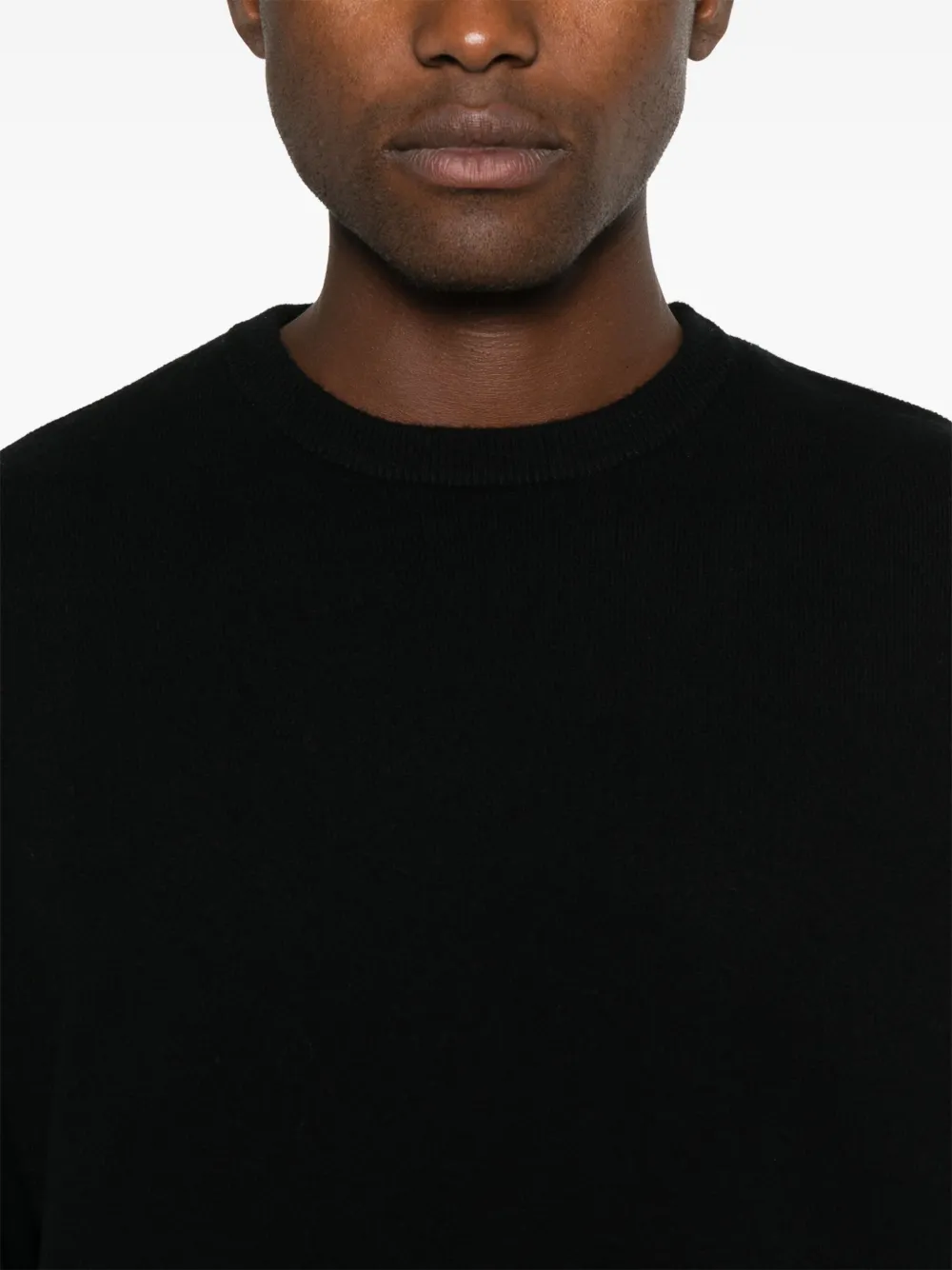 extreme cashmere N°53 trui met ronde hop Zwart
