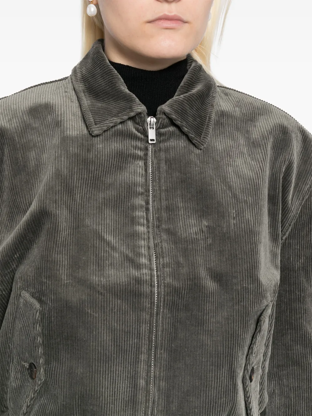 JNBY コーデュロイ ボンバージャケット | グレー | FARFETCH JP