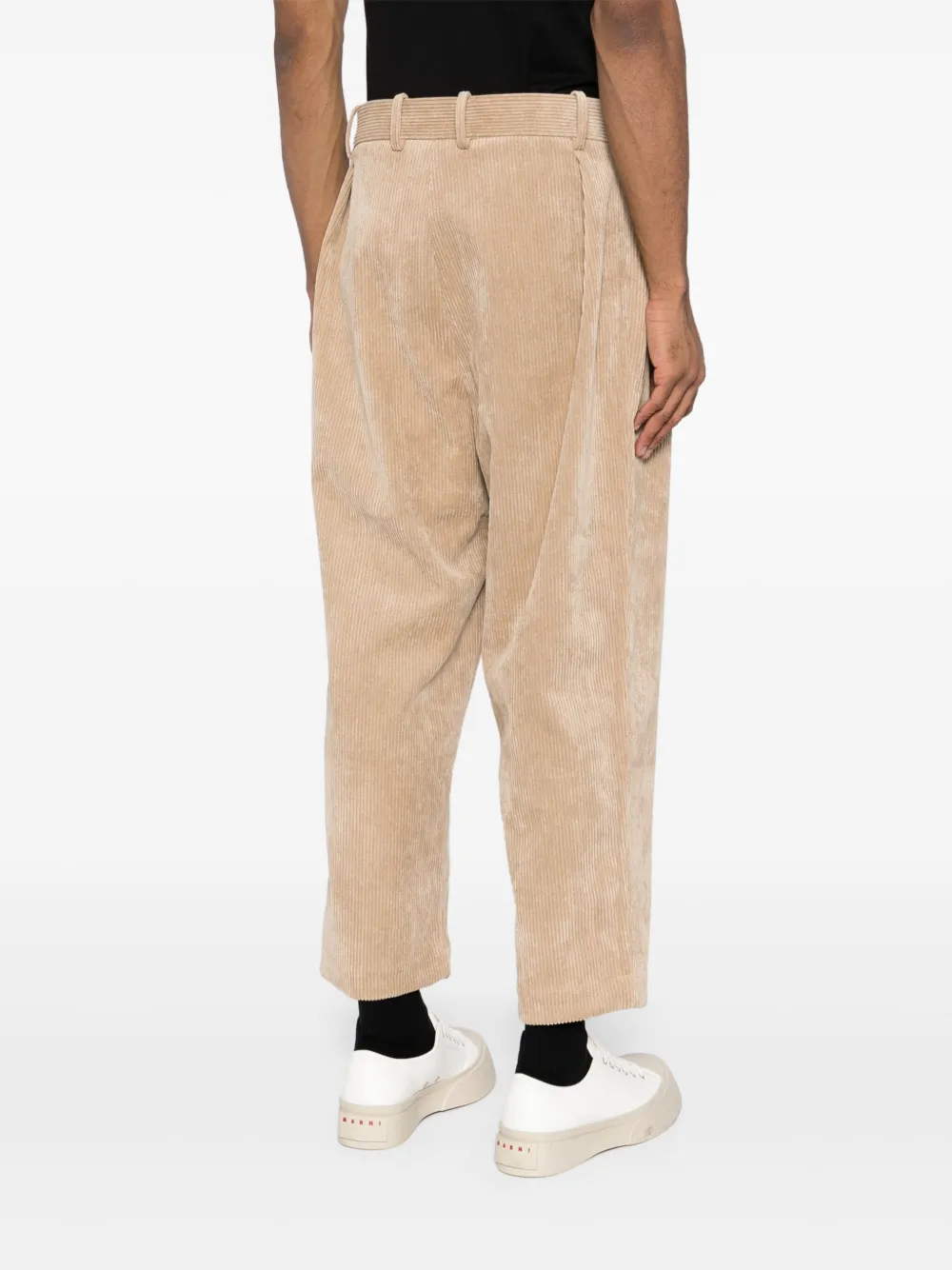 Shop Croquis Retro Corduroy Loose Straight-leg Trousers In 287