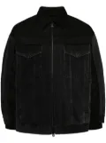 CROQUIS splicing denim jacket - Black