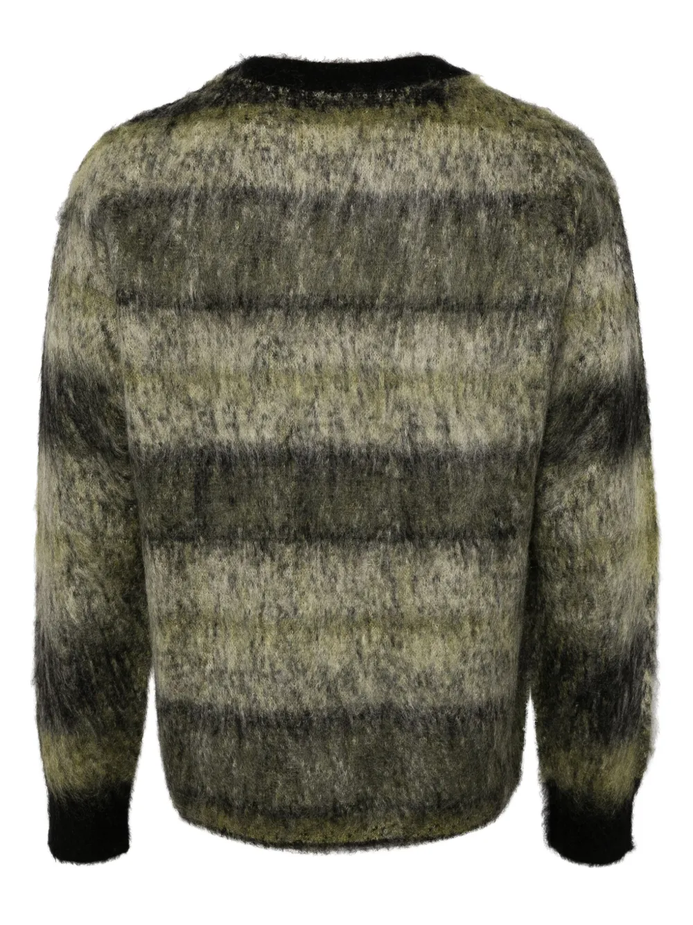 CROQUIS ×Neil Barrett gestreepte trui met jacquard - Zwart