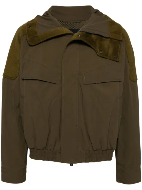 CROQUIS splicing cropped jacket