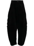 CROQUIS Corduroy Loose-Fit trousers - Black
