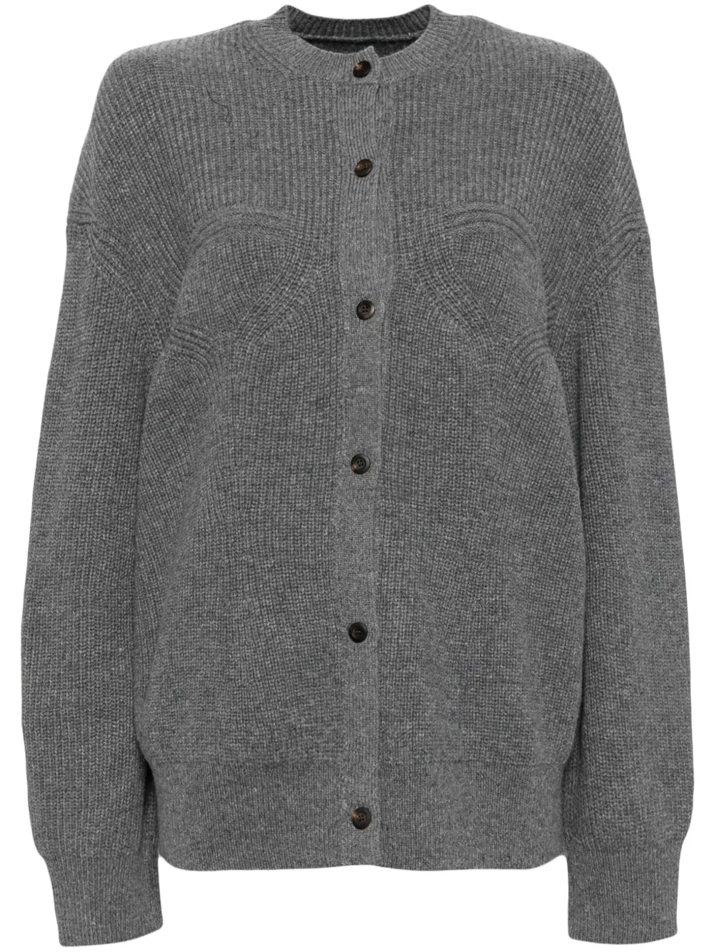 Collarless cardigan on sale