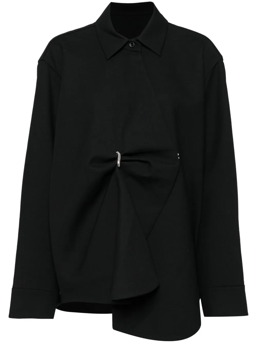 JNBY oversize buttoned shirt jacket | Black | Image 1