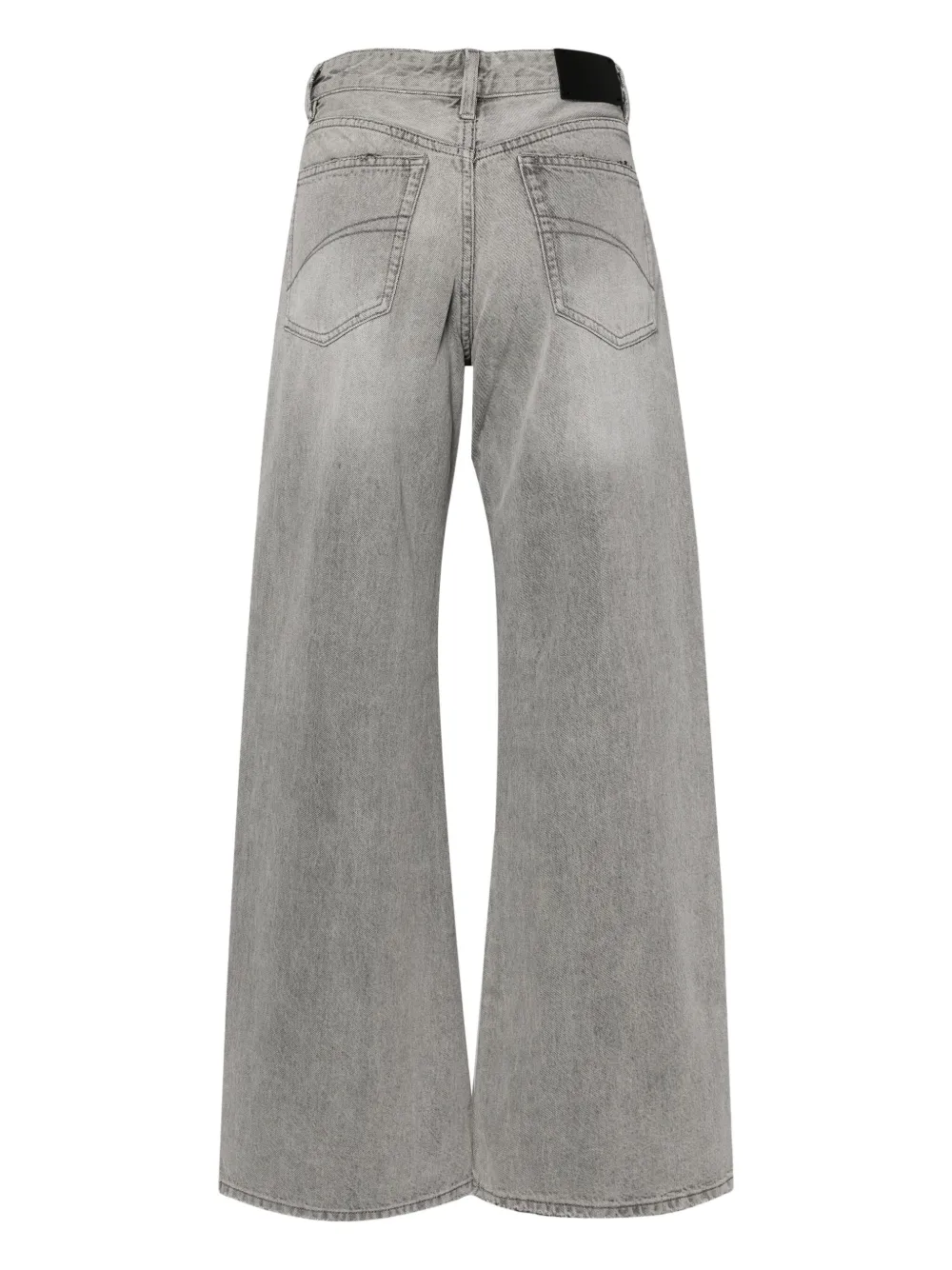 JNBY Jeans met wijde pijpen en vlinder - Grijs