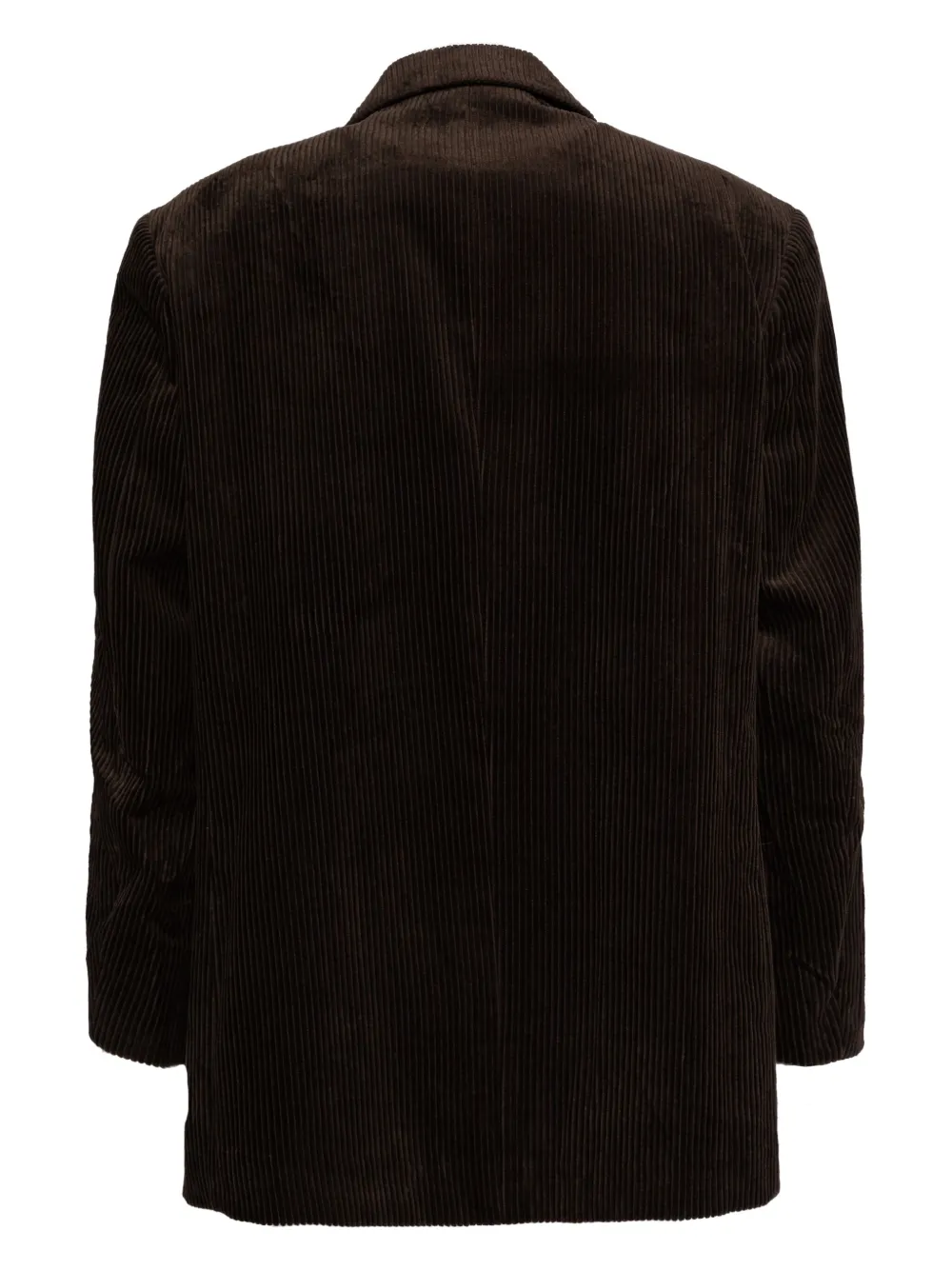 CROQUIS Ribfluwelen blazer met enkele rij knopen - Bruin