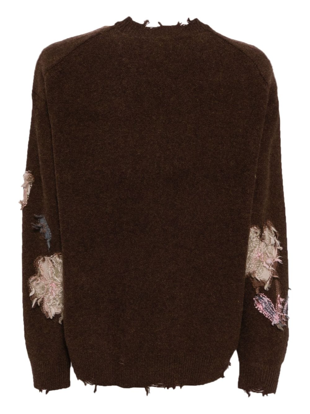 Shop Jnby Floral Pattern Sweatshirt In Brown