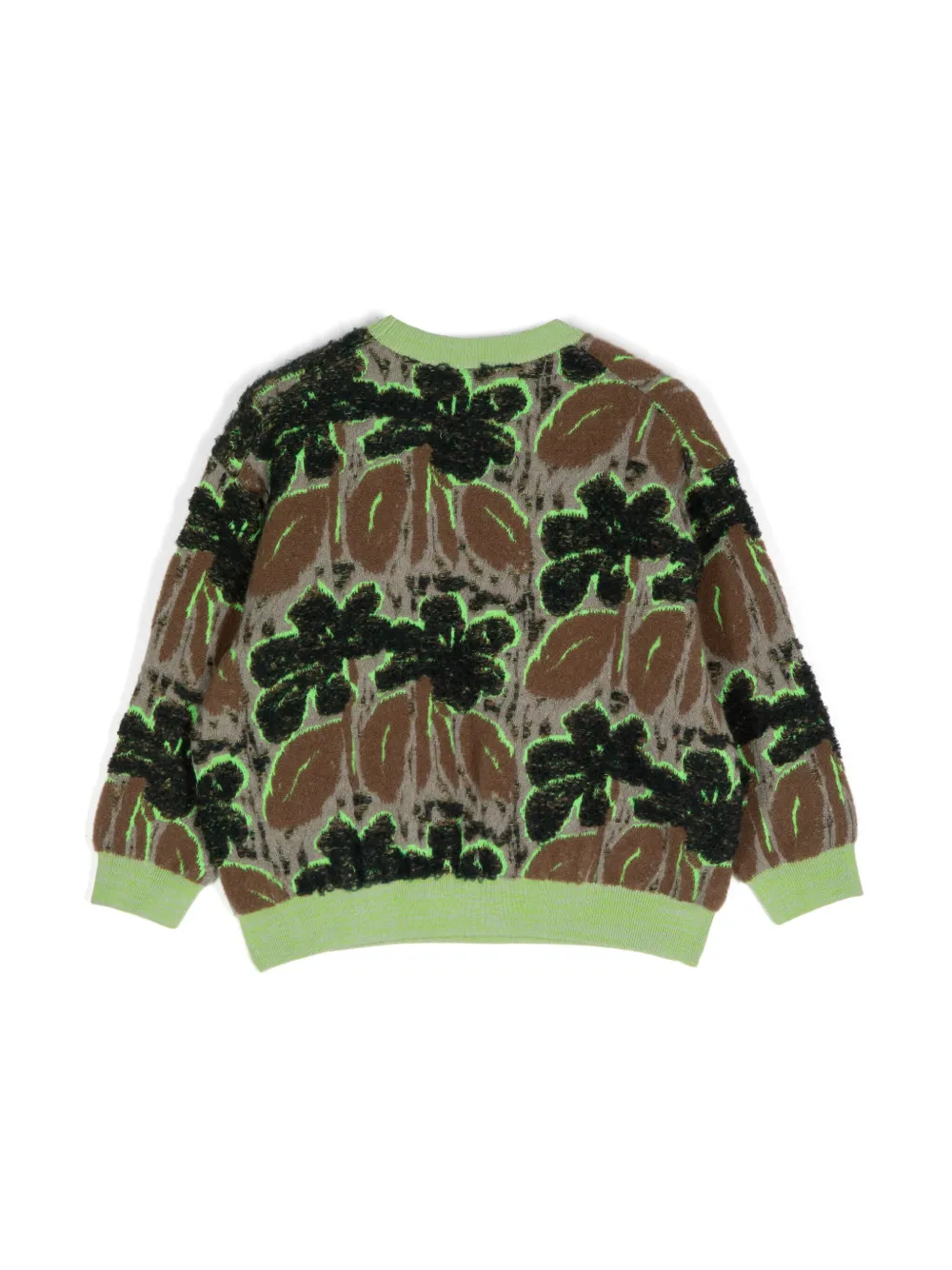 jnby by JNBY Trui met bloemenprint - Groen