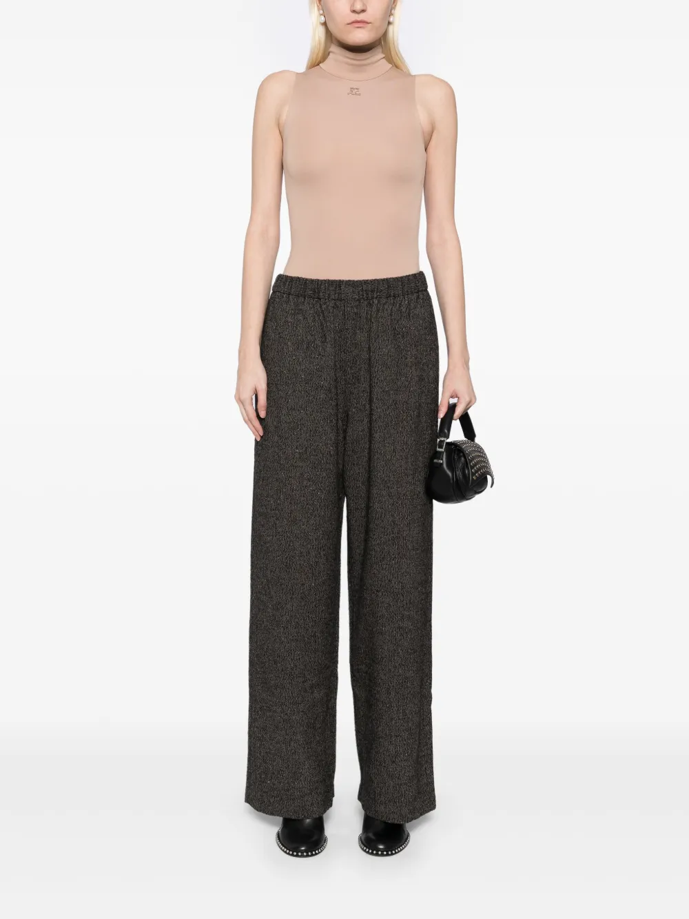 JNBY Broek met elastische taille en wijde pijpen - Grijs