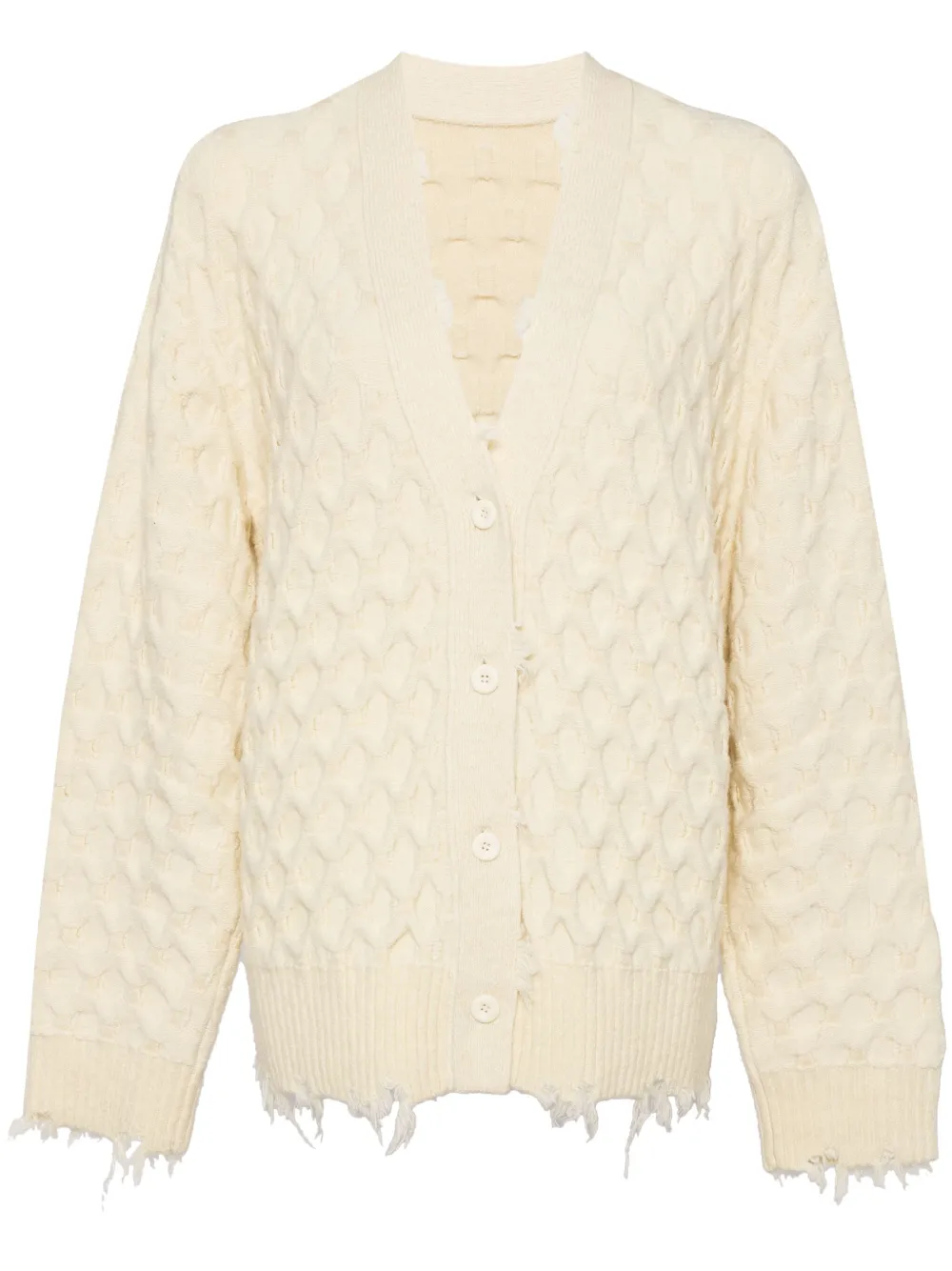 JNBY collarless loose mid-length cardigan | Neutrals | Image 1