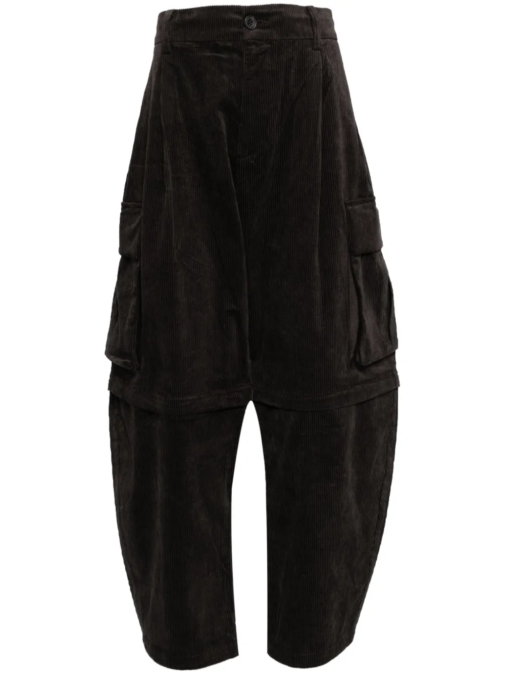 CROQUIS Corduroy Loose-Fit trousers | Brown | Image 1