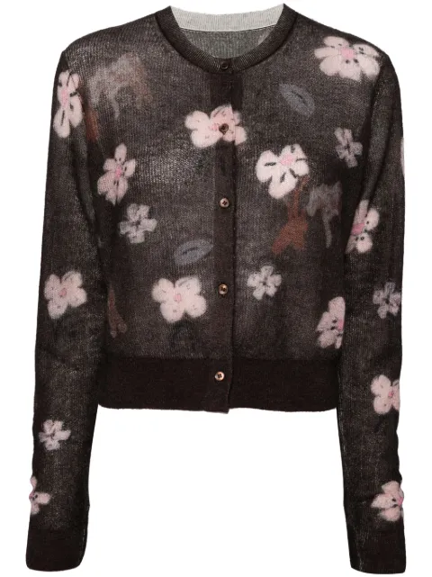 JNBY floral-print button-up cardigan