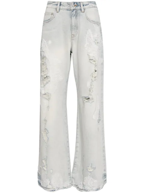 JNBY distressed wide-leg jeans Women
