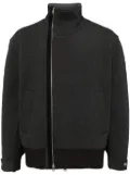 CROQUIS stand collar zipper jacket - Grey