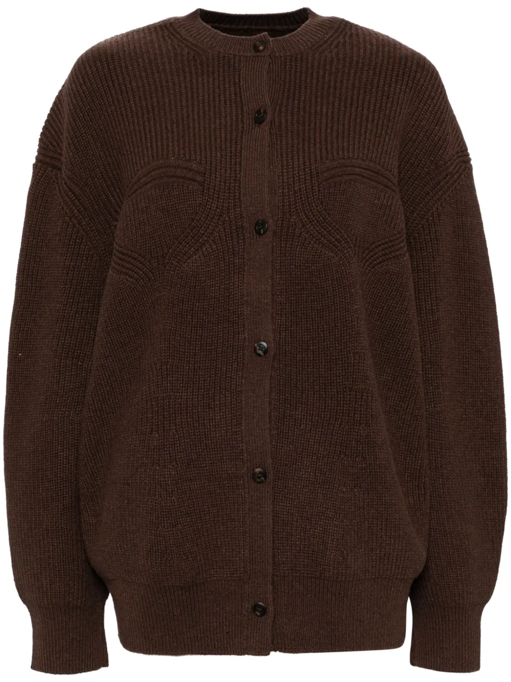 Collarless cardigan sale